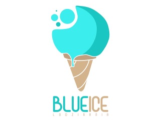 Projekt graficzny logo dla firmy online BLUEice